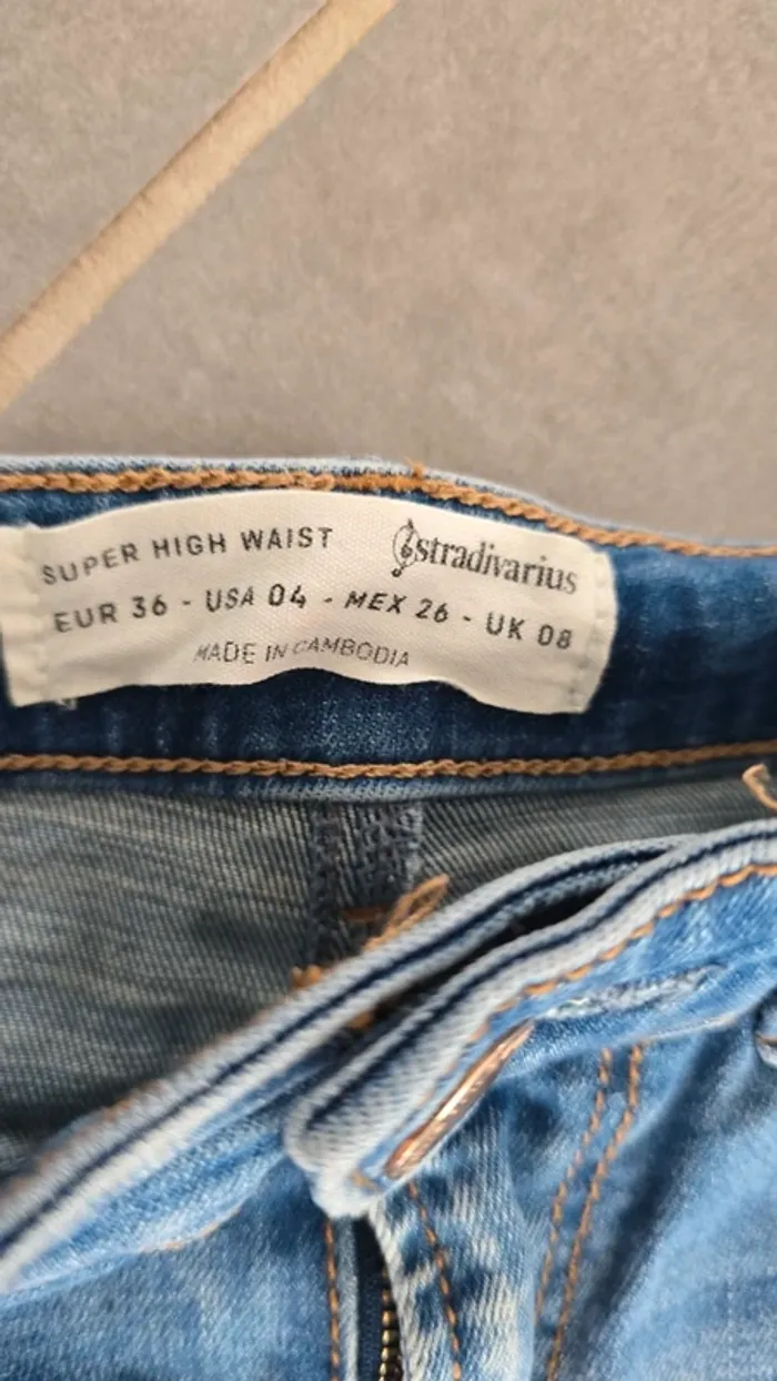Jean skinny taille haute stradivarius - photo numéro 3