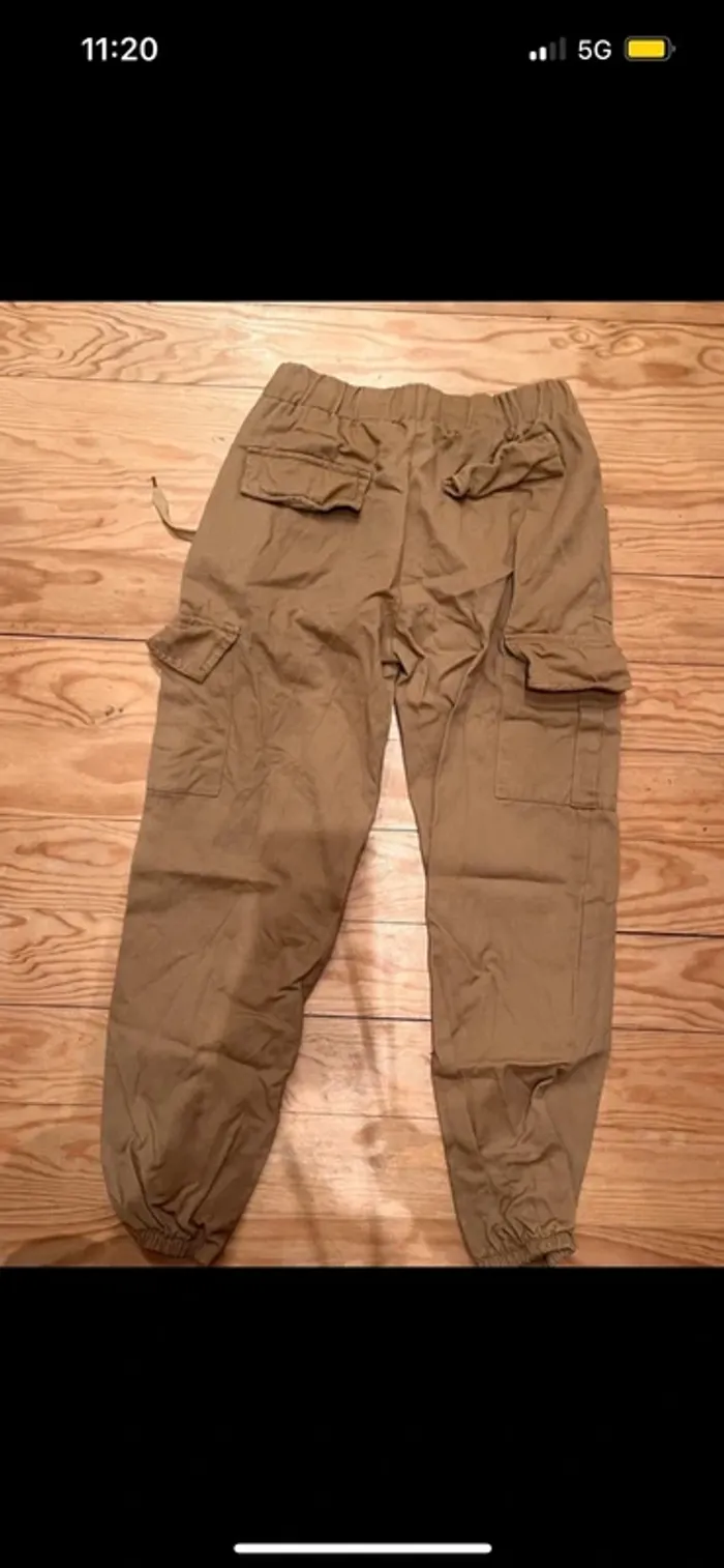 Pantalon cargo beige - photo numéro 2