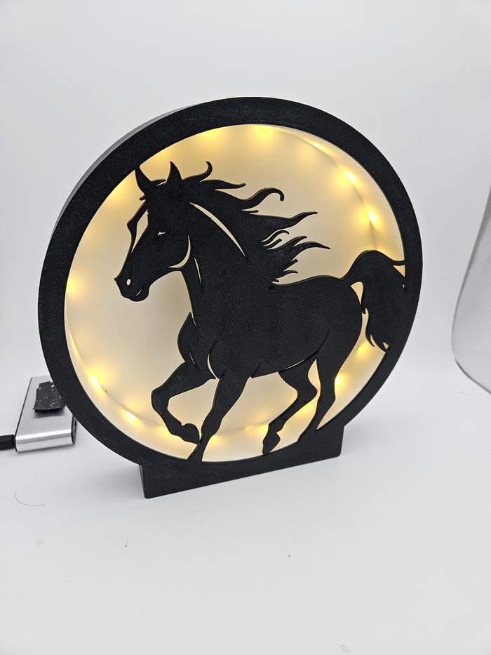 Lampe lumineuse à led cheval - photo numéro 2
