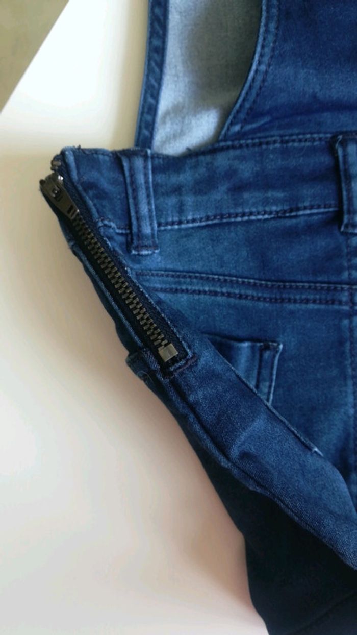 Salopette robe en jean - photo numéro 3