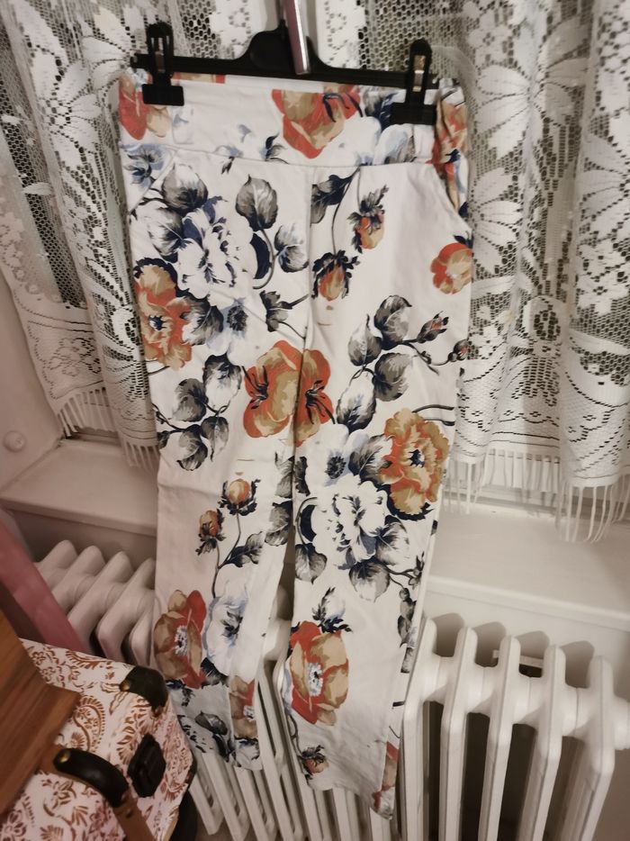 Pantalon à motifs avec élastique à la taille  2 poches