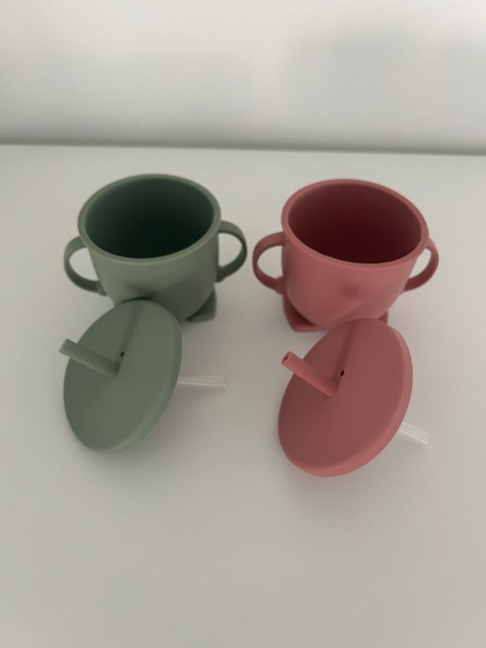 Coffret repas Bébé Ventouse Silicone Neuf 2 coloris au choix - photo numéro 3