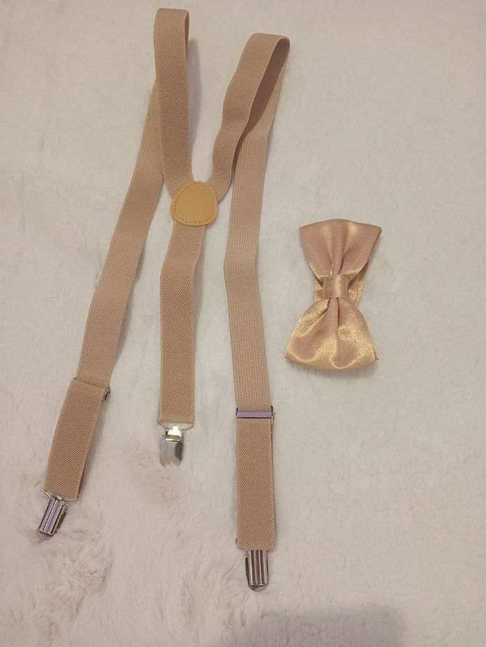 Ensemble bretelles et noeud papillon