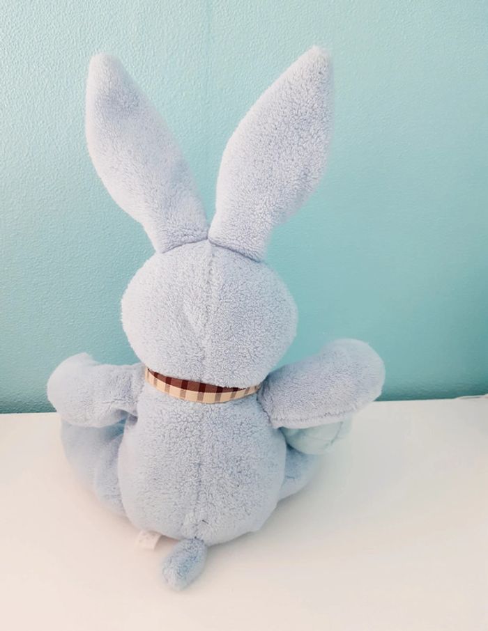 Peluche lapin bleu - photo numéro 2
