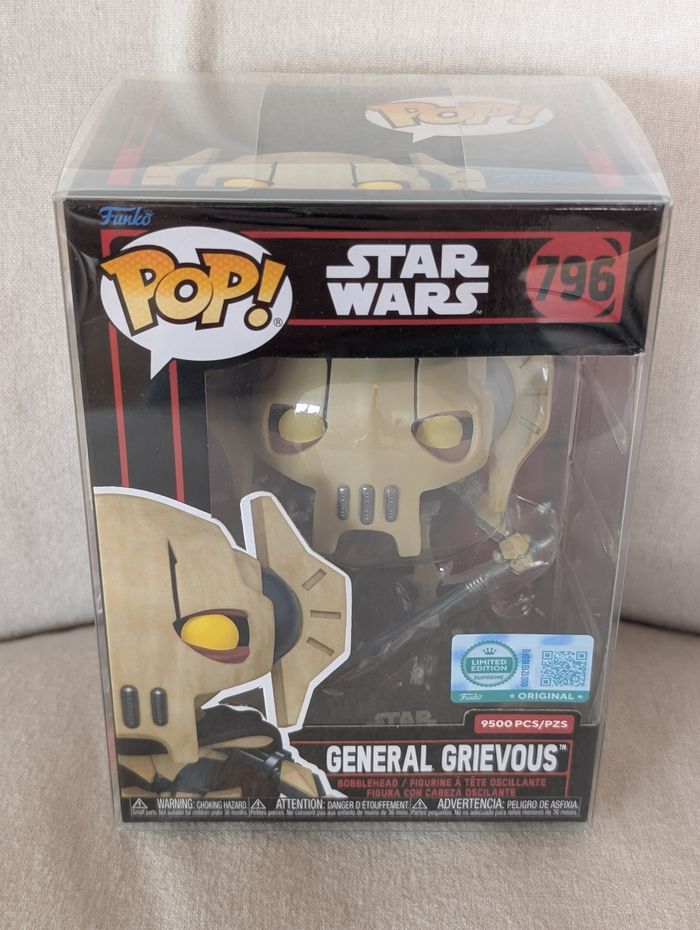 Funko Pop! General Grievous Star Wars 796 Limited Edition avec protection