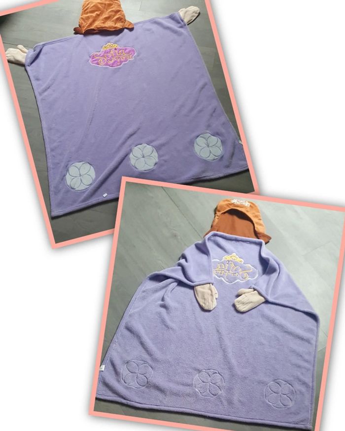 Plaid peignoir fille princesse sofia