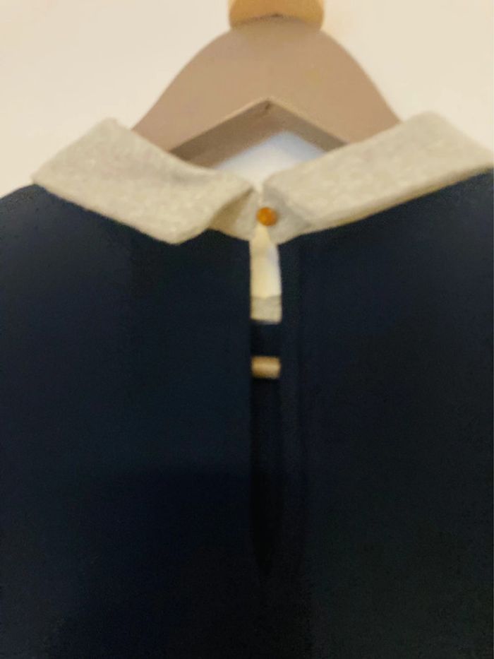 Robe col Claudine bleu marine taille L - photo numéro 8