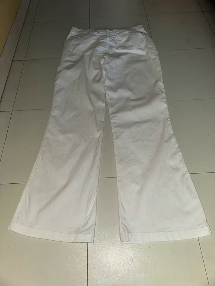 Magnifique pantalon droit blanc Aqua Jeans Neuf T40 - photo numéro 8