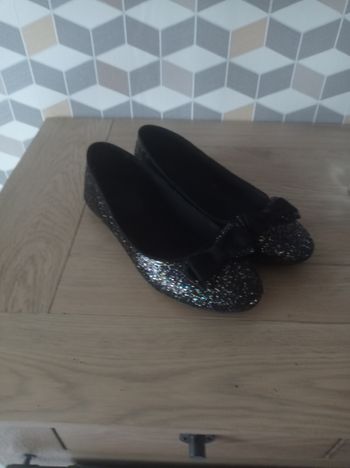 Ballerines paillettées noires