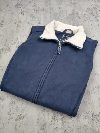 Veste sans manches fourrée L.L. Bean bleu – Taille M Femme