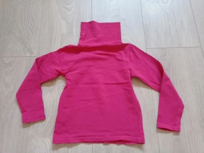 Lot de 2 tee-shirt fille col roulé noir et rose Okaïdi 3 ans - photo numéro 5