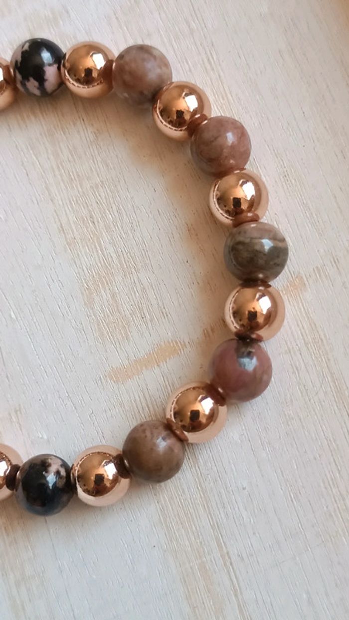 Joli bracelet en pierres naturelles - photo numéro 2