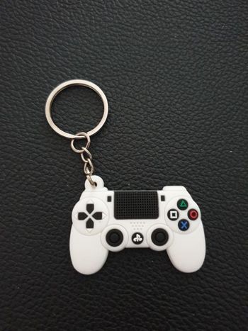 Porte-clés "PlayStation" blanc