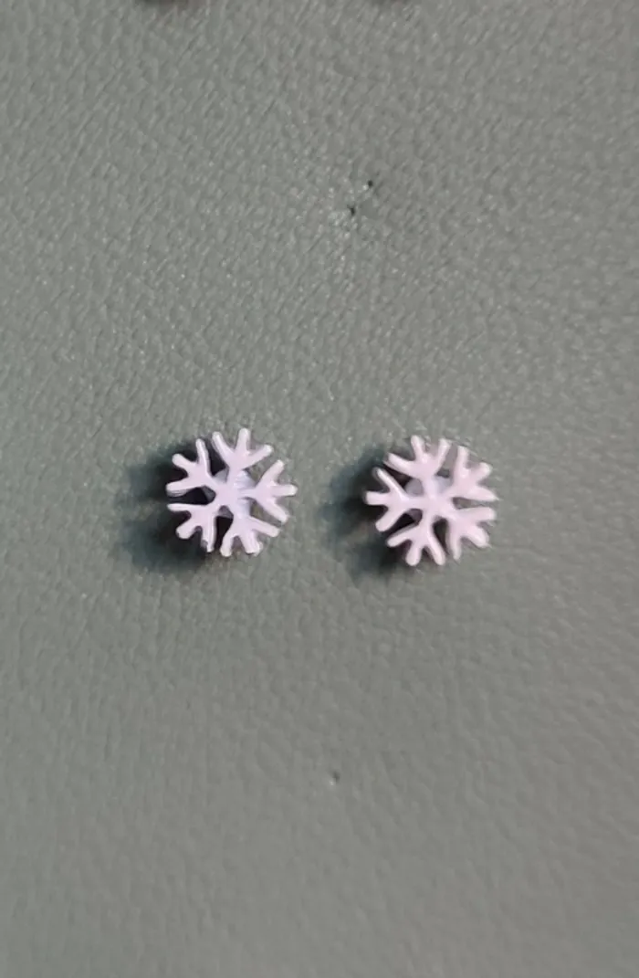 Boucles d'oreilles flocons