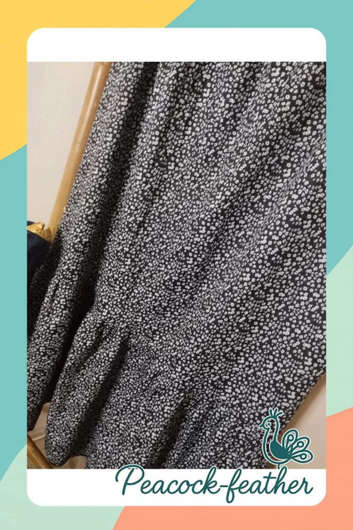Robe longue bleue fleurie xxl neuve - photo numéro 5