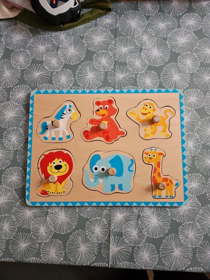 Puzzle en bois animaux