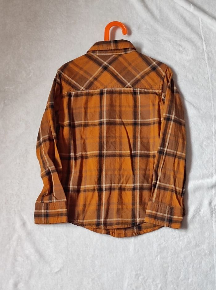 Chemise à carreaux jaune coton 10ans - photo numéro 4