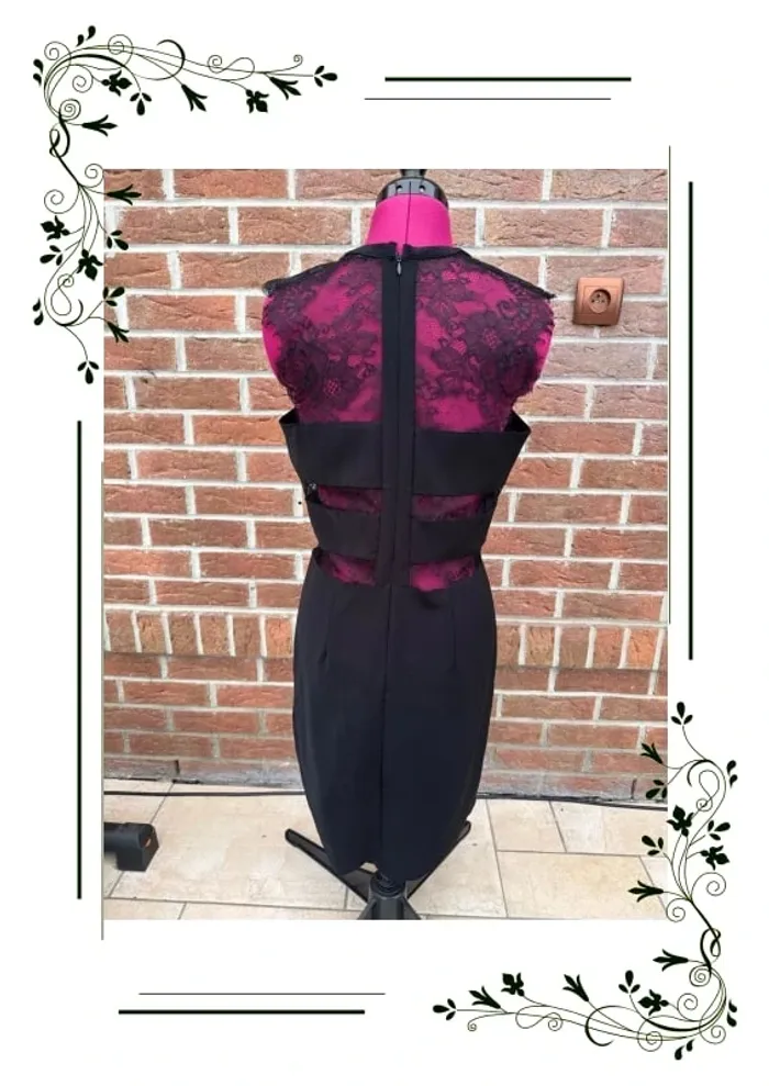 Superbe robe Morgan noire dentelle taille 40 - photo numéro 4