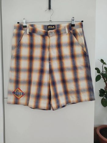 Bermuda homme vintage à carreaux UCLA taille 42