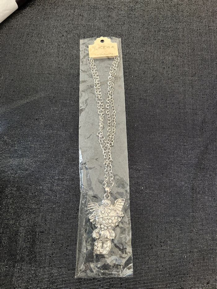 Collier petit ange fantaisie strass femme jamais utilisé - photo numéro 3