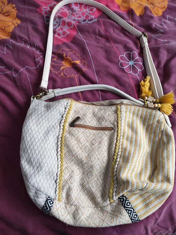 Sac mandoline crème jaune - photo numéro 2