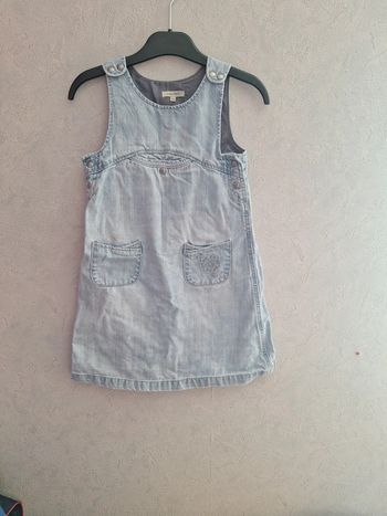 Robe salopette jean 7 ans tex