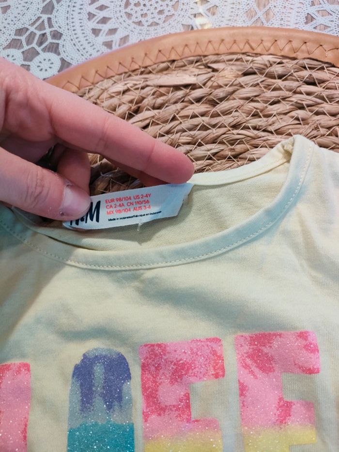T-shirt h&m fille - photo numéro 3