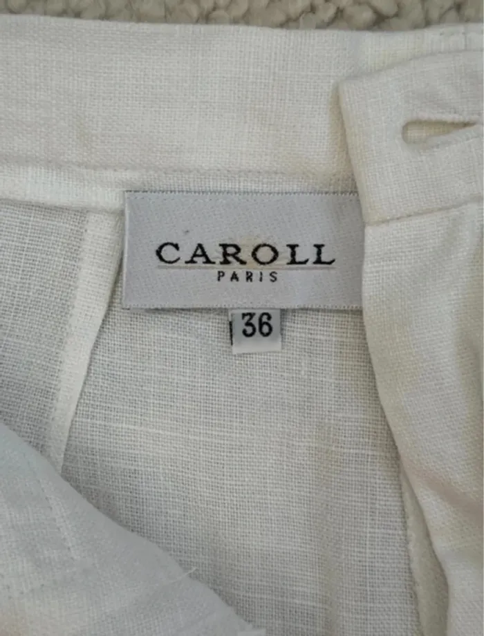 Pantalon en lin neuf Caroll - photo numéro 4