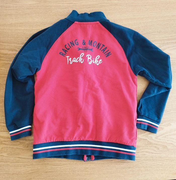 Gilet garçon rouge et bleu marine taille 10 ans Z'Génération - photo numéro 2