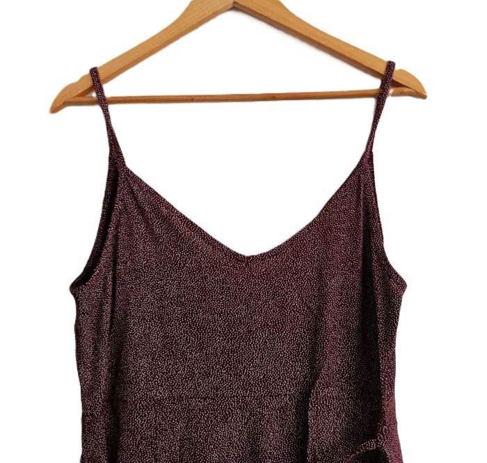 Top cache coeur prune. H&M. Coton. Modal. Taille 40 - photo numéro 5