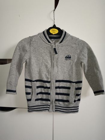 Gilet gris orchestra taille 12 mois