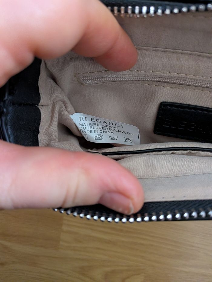 Petit Sac à Main Noir Eleganci – Chic & Pratique - photo numéro 4