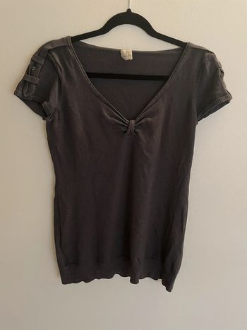 T-shirt épais gris