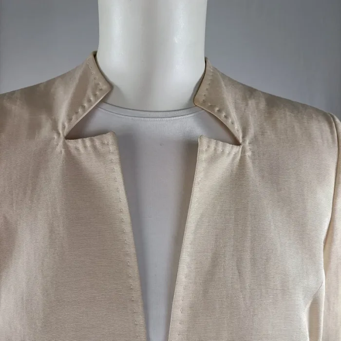 Veste cintrée , habillée élégante blanc cassé, crème- 1 2 3 - ceinture Taille 38 - LE - photo numéro 11