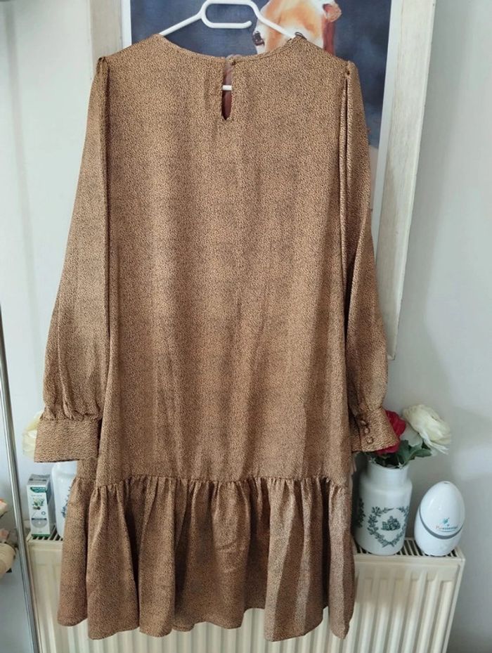 💫Robe Volantée Satin Imprimé Pois Molly Bracken T40/L💫 - photo numéro 18