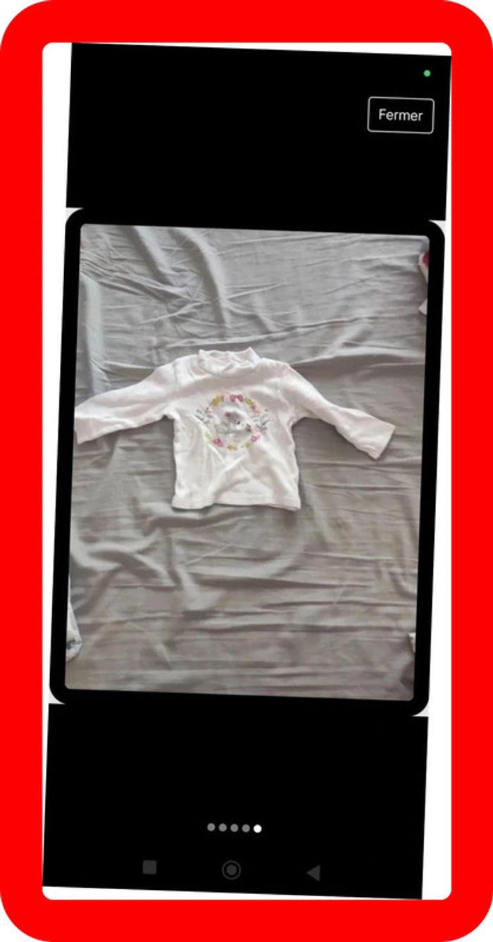 Lot de 4 sous pulls 9 mois - photo numéro 5