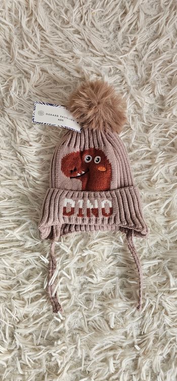 Magnifique bonnet d'hiver dinosaure Gérard Pasquier Neuf