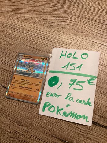 carte Pokémon ossatueur holographique 105/165 EV3.5 collection 151 FR neuf sortie de booster