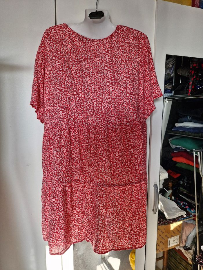 Superbe robe tunique évasée style volants - photo numéro 4