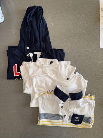 Lot de 4 tee shirts ML 24 mois