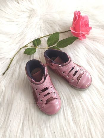 Baskets tennis montantes Geox tout cuir bébé fille pointure 21