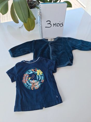 Lot tee-shirt veste 3 mois