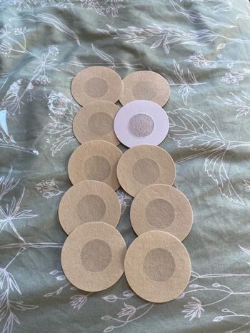 Lot de 5 paires de caches tétons en tissu