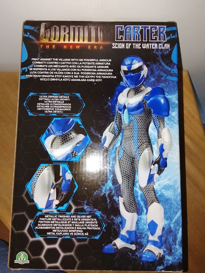 gormiti - figurine articulée de 27 cm scion avec armure