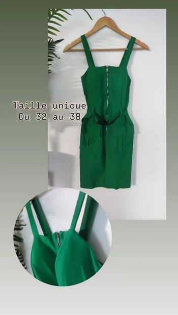 Robe d'été a bretelles avec ceinture femme