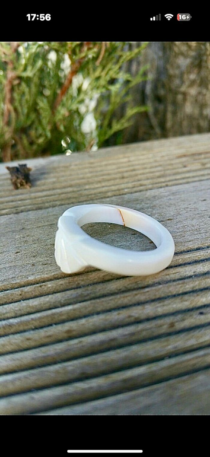Bague tagua ivoire végétal