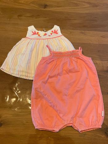 Lot fille 3 mois robe combinaison