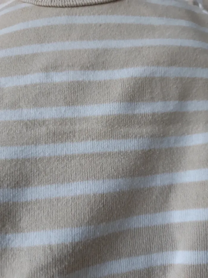 Tenue body manches longues et salopette en jean 6 mois - photo numéro 8