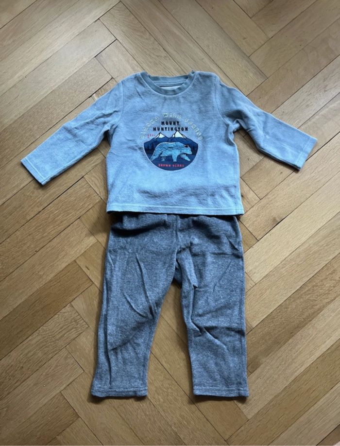 Pyjama velours 2 pièces