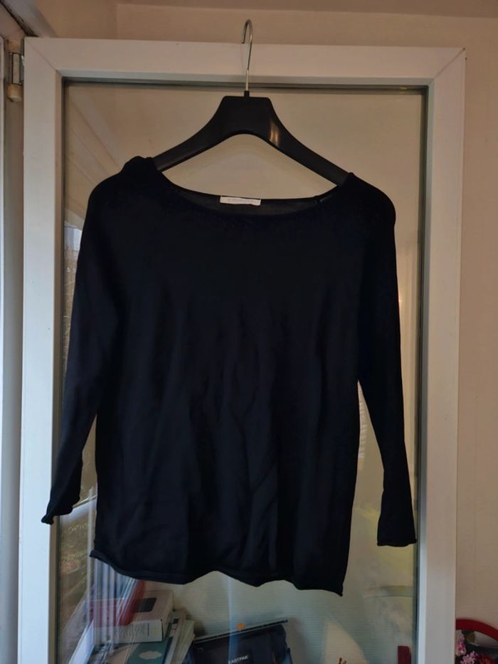 T-shirt noir manches longues taille 42 promod